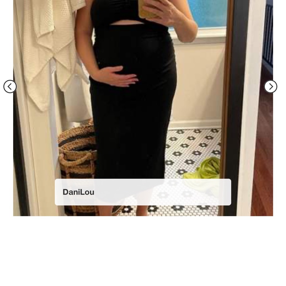 Maternity dress in blue